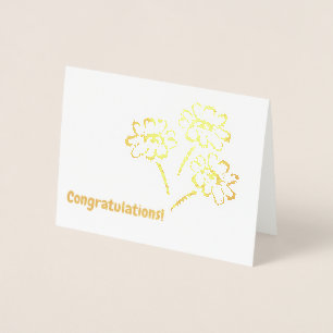 Shiny bouquet card