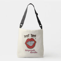 Shiny Braces, Red Lips, Mole, and Thick Eyelashes