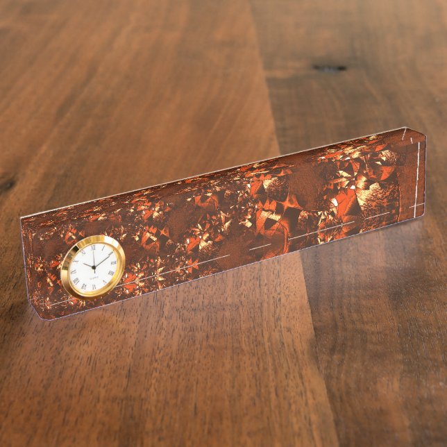 Shiny brownish coral, and embossed nameplate (Side)