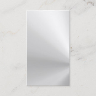 shiny brushed aluminium business card