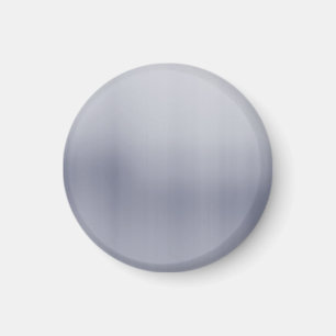 Shiny Brushed Aluminium Textured Magnet