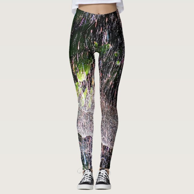 Shiny colour splash leggings (Front)