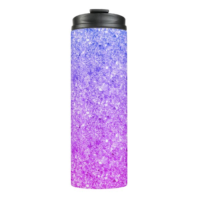 Shiny Colourful Glitter Thermal Tumbler (Front)