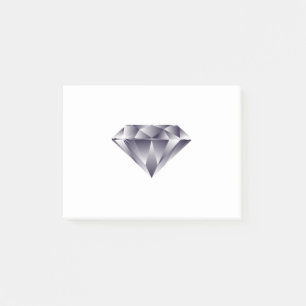 Shiny Diamond Gem Stone with a Sparkle Post-it Notes
