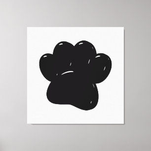 Shiny Dog Paw Print Drawing