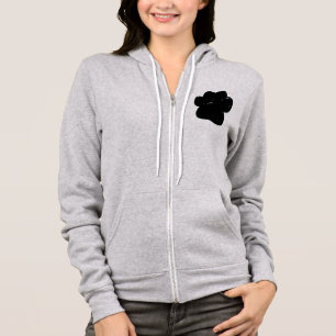 Shiny Dog Paw Print Drawing Hoodie