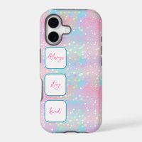 Shiny dots unicorn colours iPhone Case