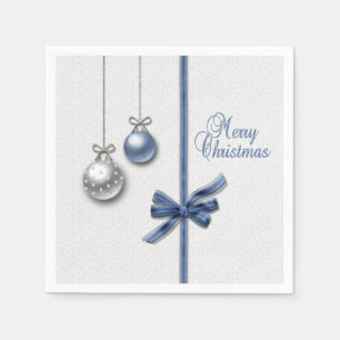 Shiny Elegant Christmas Balls Napkin