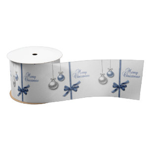 Shiny Elegant Christmas Balls Satin Ribbon