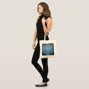 Shiny Flower of Life Tote Bag
