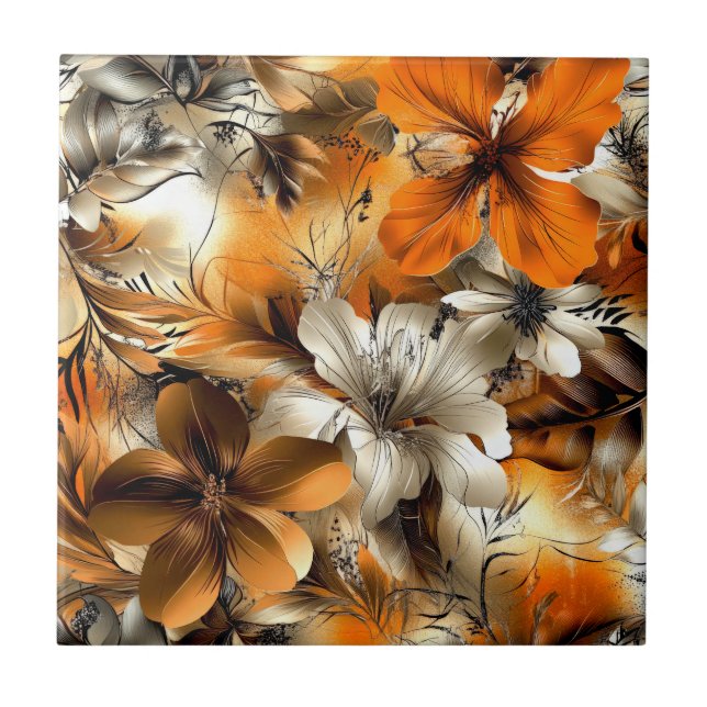 Shiny Flowers Tile (Front)