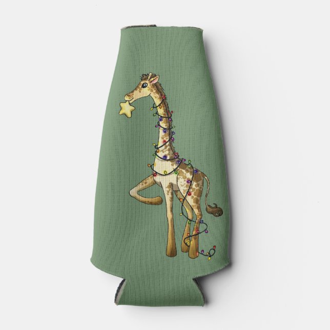 Shiny Giraffe Bottle Cooler (Front)