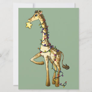 Shiny Giraffe Invitation
