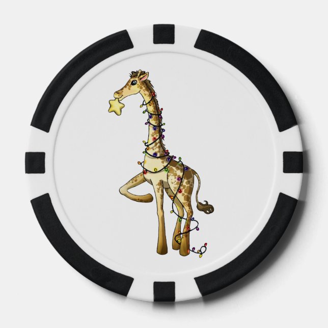 Shiny Giraffe Poker Chips (Front)