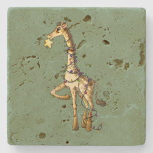 Shiny Giraffe Stone Coaster