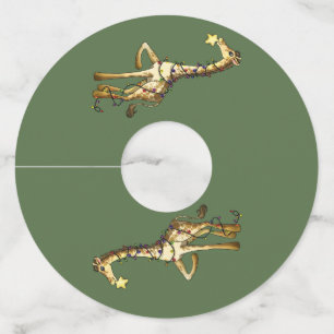 Shiny Giraffe Wine Glass Tag