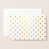 Shiny Gold Foil Polka Dots