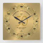 Shiny gold Swirls Circle 50th wedding