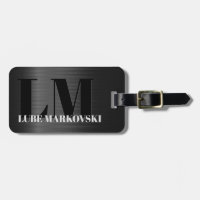 Shiny Grey Carbon Fibre Texture Luggage Tag 4