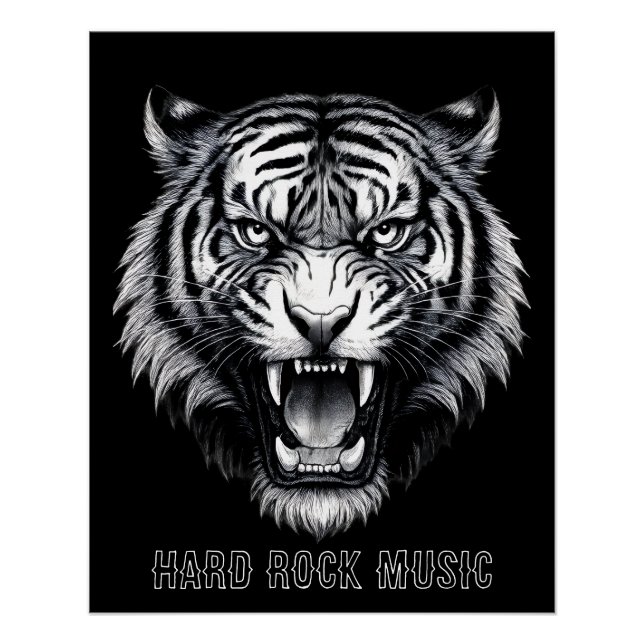 Shiny Hard Rock Music Poster (Front)