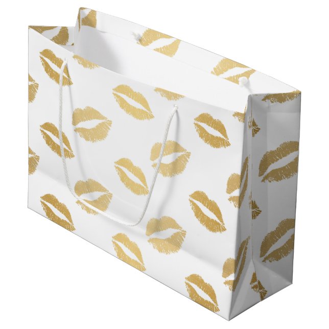 Shiny Kisses Large Gift Bag (Front Angled)