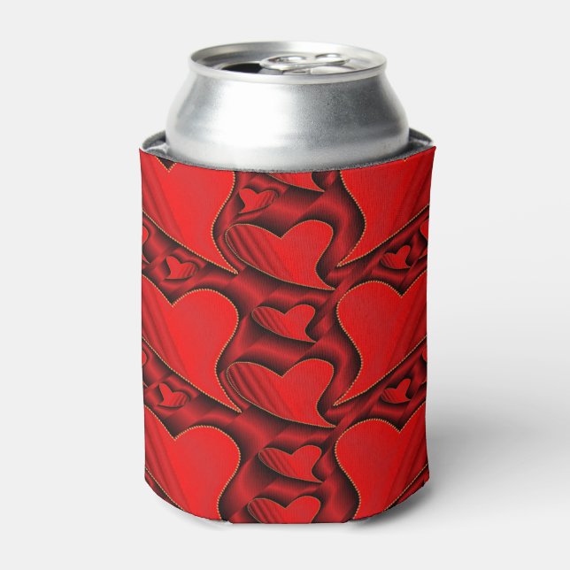 shiny, love, heart, red, valentine, romantic, roma can cooler (Can Front)