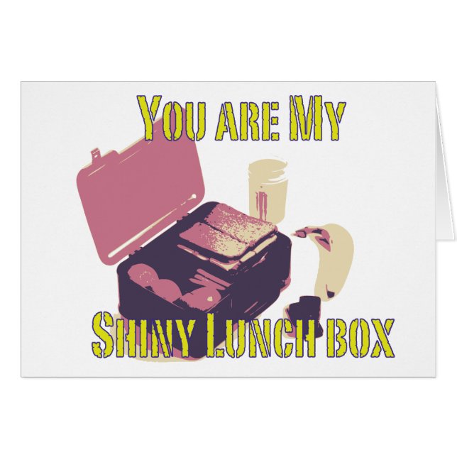 shiny lunch box card (Front Horizontal)