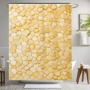 Shiny Luxury Gold Sequin Shower Curtain 