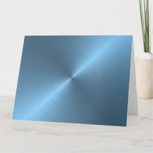 Shiny Metallic Background - Blue Card
