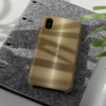 Shiny Metallic Faux Gold Background Case-Mate iPhone Case<br><div class="desc">Simple shiny metallic faux gold background stainless steel look</div>