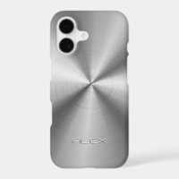 Shiny metallic faux stainless steel