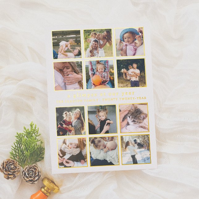 Shiny Our Year Minimalist 12 Photo Christmas (Creator Uploaded)