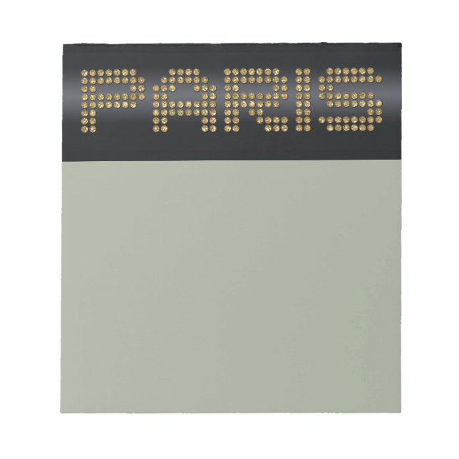 shiny Paris paper products Notepad (Front)