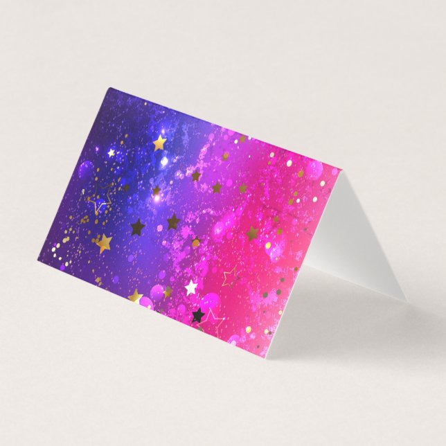 Shiny Pink Blue Background (Front)