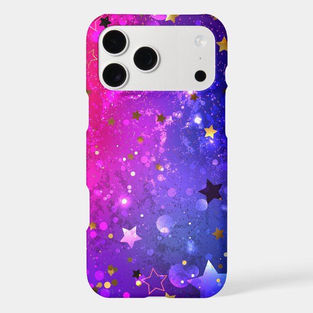 Shiny Pink Blue Background (Back)