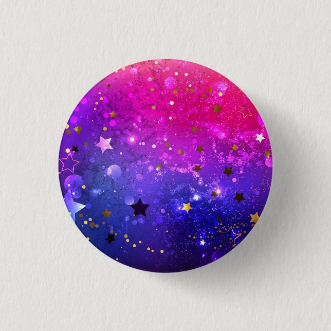 Shiny Pink Blue Background 3 Cm Round Badge (Front)