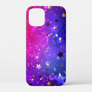 Shiny Pink Blue Background iPhone 12 Mini Case