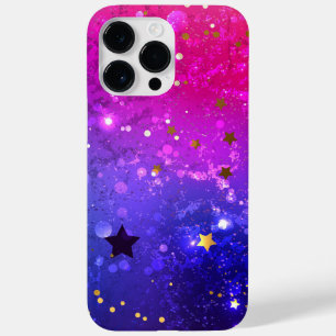 Shiny Pink Blue Background Case-Mate iPhone 14 Pro Max Case