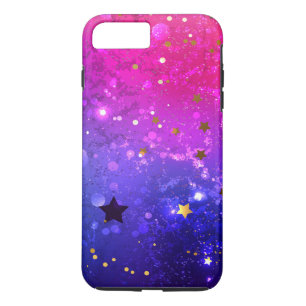 Shiny Pink Blue Background Case-Mate iPhone Case