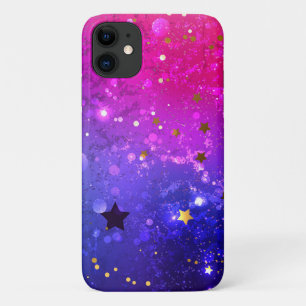 Shiny Pink Blue Background Case-Mate iPhone Case