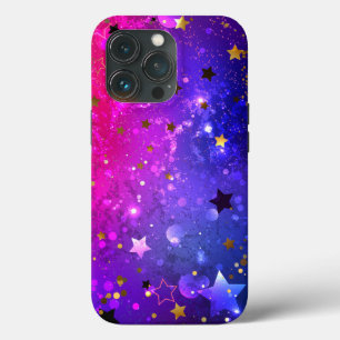 Shiny Pink Blue Background iPhone 13 Pro Case