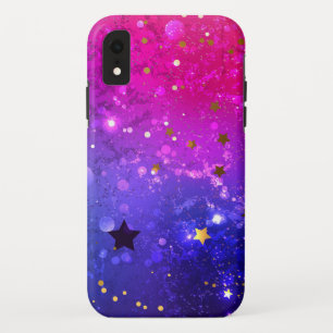Shiny Pink Blue Background Case-Mate iPhone Case