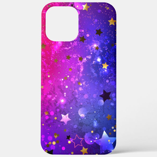 Shiny Pink Blue Background Case-Mate iPhone Case (Back)