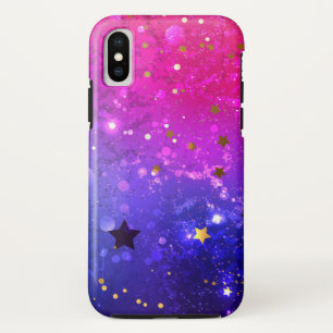 Shiny Pink Blue Background Case-Mate iPhone Case