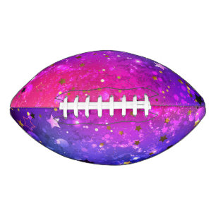 Shiny Pink Blue Background Football