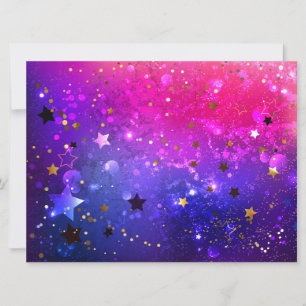 Shiny Pink Blue Background Invitation