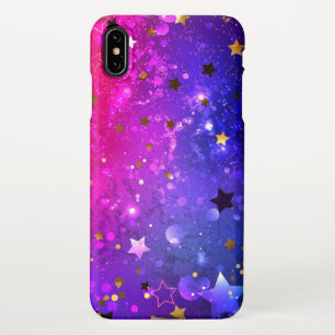 Shiny Pink Blue Background iPhone XS Max Case