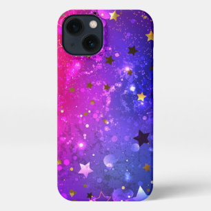 Shiny Pink Blue Background iPhone 13 Case