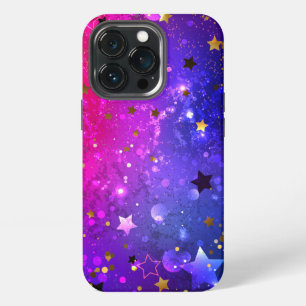 Shiny Pink Blue Background iPhone 13 Pro Case