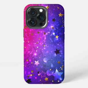 Shiny Pink Blue Background iPhone 13 Pro Case